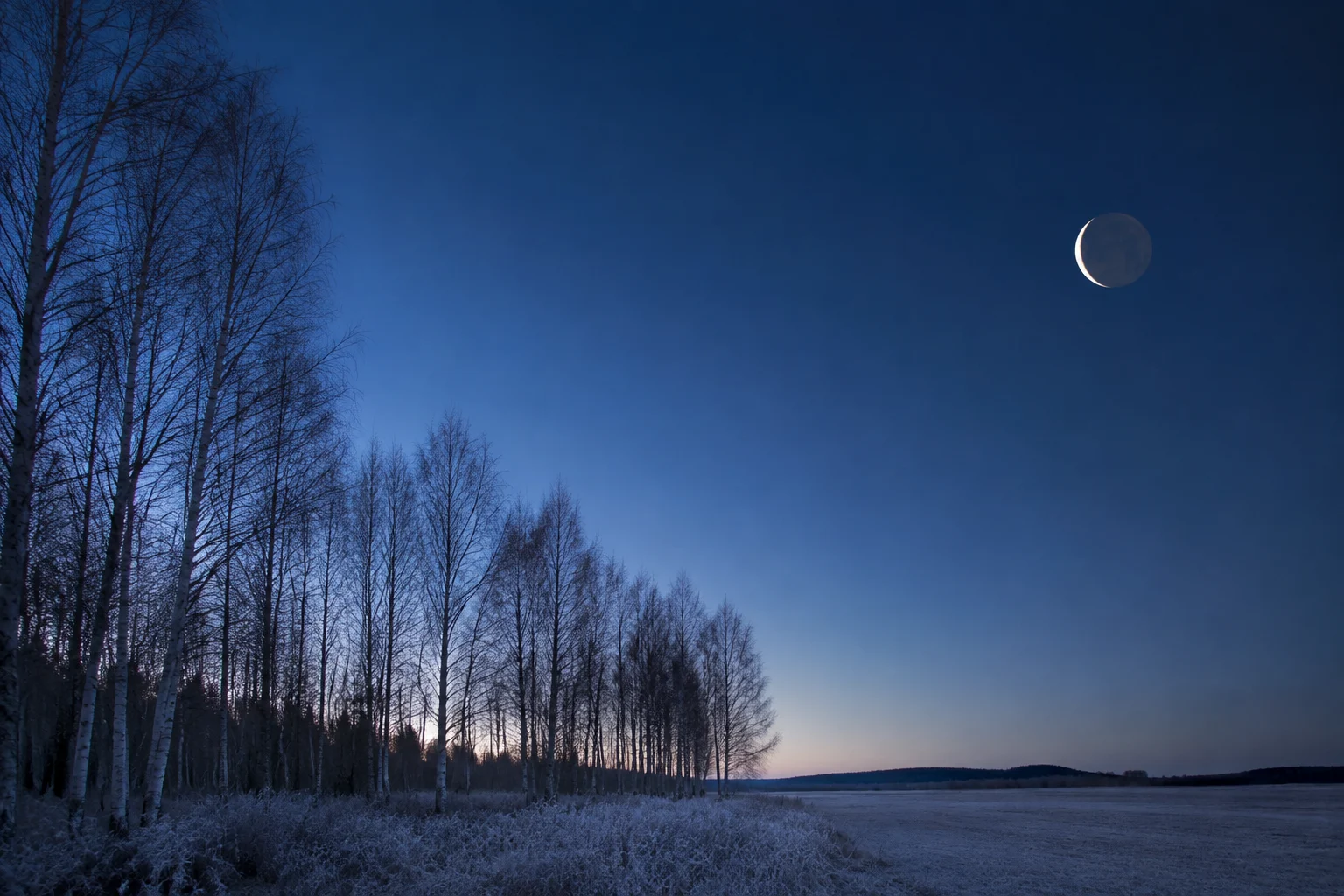 2027년 1월 그믐달 안내용 AI 생성 풍경. 실제 관측 사진 아님.
